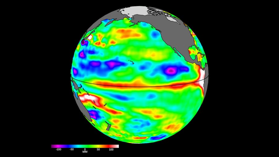 El Ni&ntilde;o empieza con el aumento de las temperaturas del oc&eacute;ano en la parte central y oriental del Pac&iacute;fico ecuatorial/Archivo / NASA/JPL-Caltech